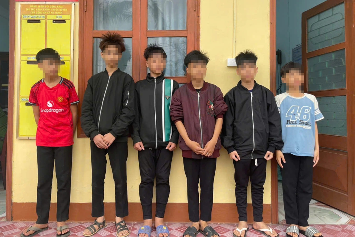 6 thiếu niên liên quan đến vụ việc