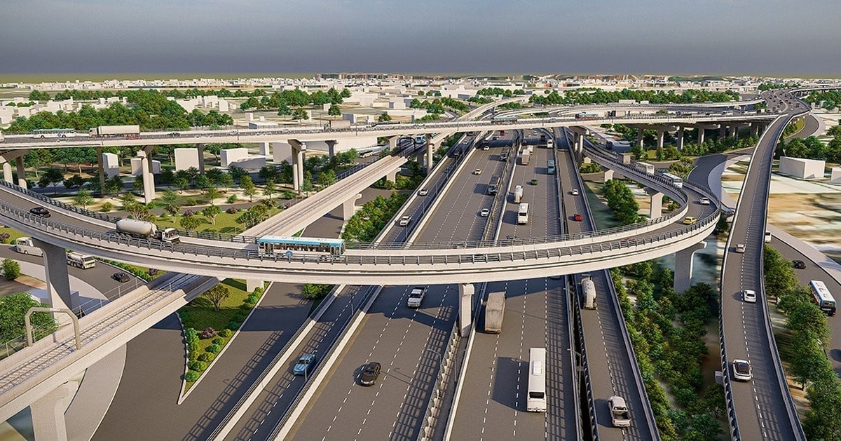 Phối cảnh một đoạn nút giao. Ảnh- Internet