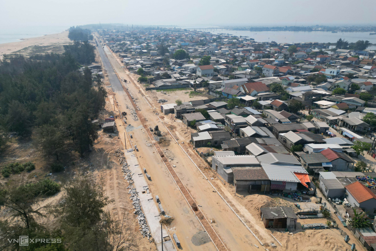 Tuyến đường ven biển Thuận An sắp hoàn thành trước ngày thông xe