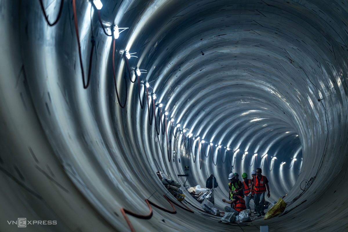 Đoạn tuyến metro Nhổn - ga Hà Nội. Đồ họa: An Nhiên