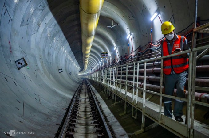 
4 km đi ngầm tuyến Metro Nhổn - ga Hà Nội đã hoàn thành sau 20 tháng thi công. Ảnh: Giang Huy
