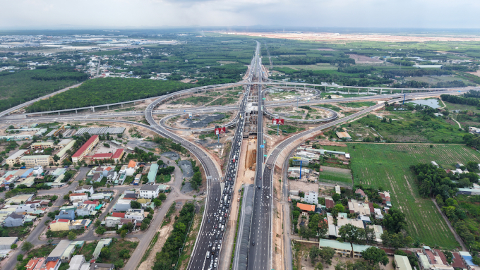 Toàn cảnh nút giao Long Thành. Ảnh: Phước Tuấn