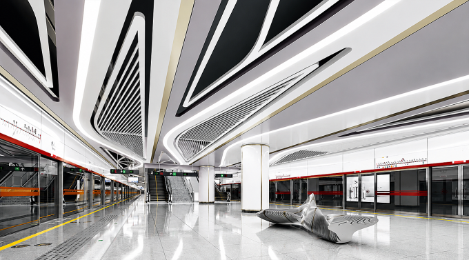 Phối cảnh thiết kế ga ngầm Tao Đàn của metro Bến Thành - Tham Lương, tương lai kết nối tuyến Thủ Dầu Một và số 3. Ảnh: MAUR